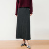 玳莎针织A字半身裙女秋冬新款通勤显瘦舒适松紧腰长款裙子  ED34305 商品缩略图0