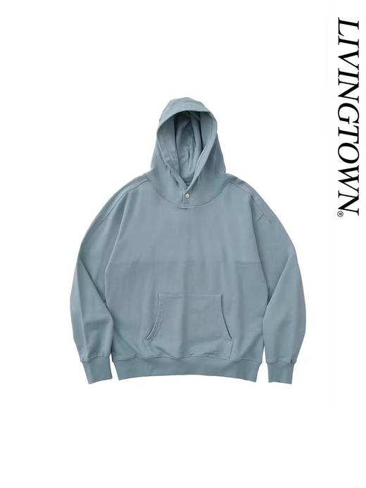 LIVINGTOWN/LT重磅暗扣连帽卫衣 商品图0