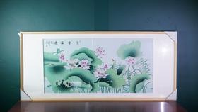 清香溢远瓷板画