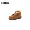 Safiya/索菲娅2024冬季加绒加厚保暖百搭流苏羊羔毛复古雪地靴 SF4411A172 商品缩略图8