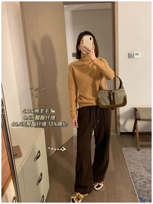 王牌保暖❗️醋酸羊毛加厚绒感直筒 裤 商品图2