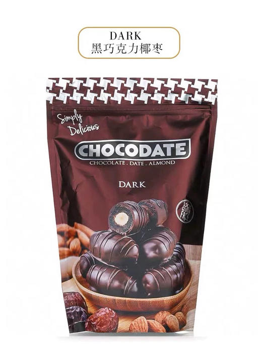 迪拜特酷巧之约黑巧克力100g 商品图0
