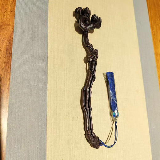 24cm黑檀灵芝如意 商品图0
