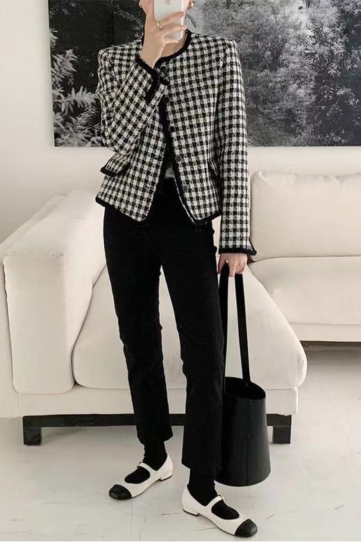 Le Malene 气质小香圆领格外套 13568 商品图2