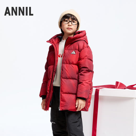 【极寒-15~-5℃】男童中长款羽绒服外套冬季新款安奈儿童装实体店同款AB445787 商品图0