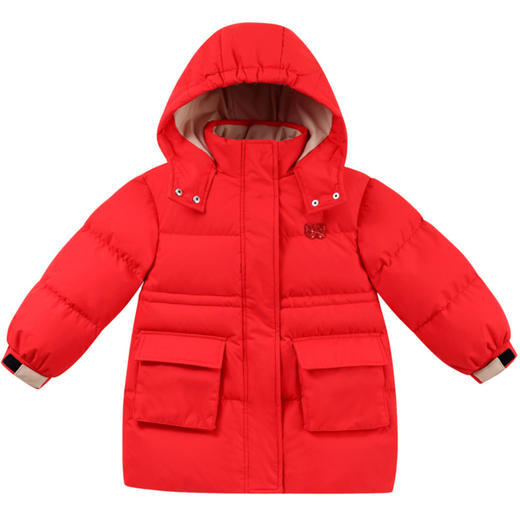 【御寒-5~5℃】女童长款羽绒服外套冬季新款安奈儿童装实体店同款XG445762 商品图6