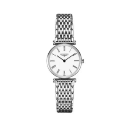 LONGINES浪琴 嘉岚系列石英机芯 优雅百搭简约气质 女表 瑞表 24mm 白色表盘 精钢表壳 精钢表带 商品图0