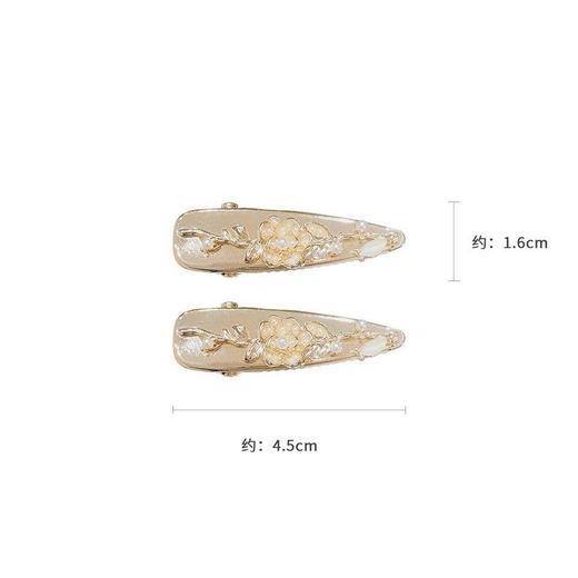 【高颜值法式碎发夹子】复古仙气发卡子女侧边夹，精致小发卡刘海迷你小号鸭嘴夹一字夹QQ 商品图6