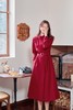 Le Malene 红色收腰风衣式连衣裙 19040 商品缩略图2