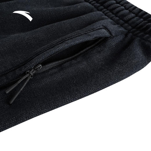 安踏（ANTA）凯里·欧文系列丨美式运动长裤男纯棉耐磨黑色裤子172441303 商品图2