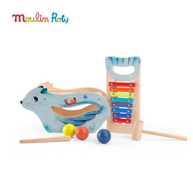 法国Moulin Roty 弹奏乐器合集 钢琴/吉他/手拨琴/敲琴 音律启蒙 促进大脑发育 抒发情绪