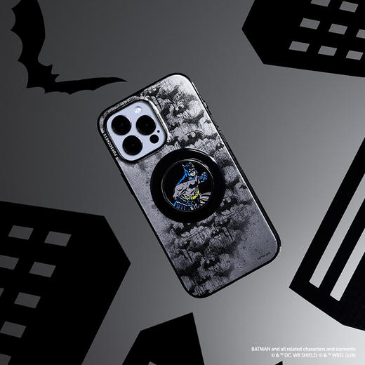 【蝙蝠侠】蝙蝠侠出击·MagSafe圆啪嗒 MAGSAFE磁吸手机气囊支架 Round圆啪嗒系列 黑色 商品图2