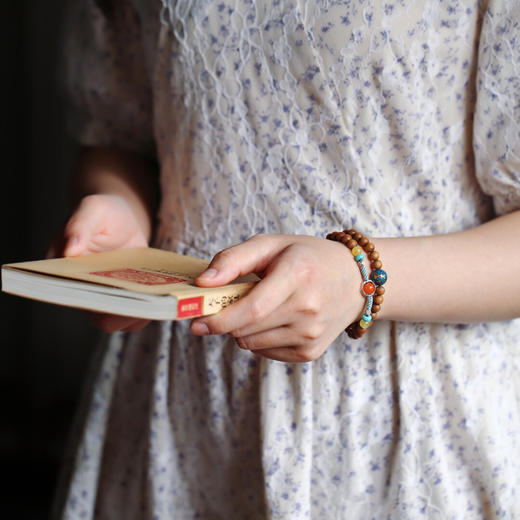 【青山特惠】6mm46颗老山檀原创【星瑶】双圈手串y36 商品图7