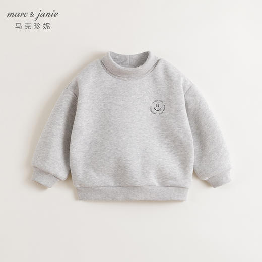 【抗静电】马克珍妮女童高领加绒卫衣儿童2024年冬装新款241335 商品图3