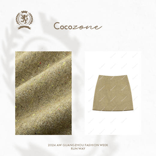COCO ZONE 秋季简约百搭短裙时尚纯色半裙CC1C2193 商品图2