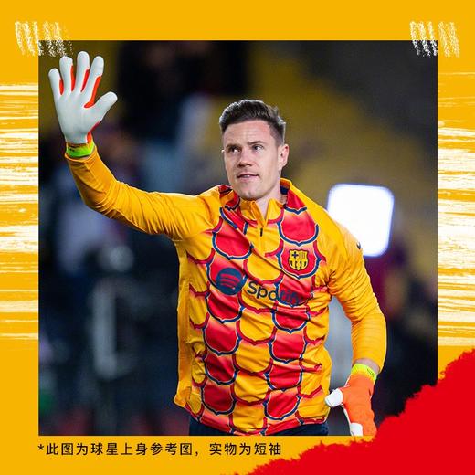 NIKE耐克足球运动训练巴萨热身训练服短袖成人男FJ5430-740 商品图4