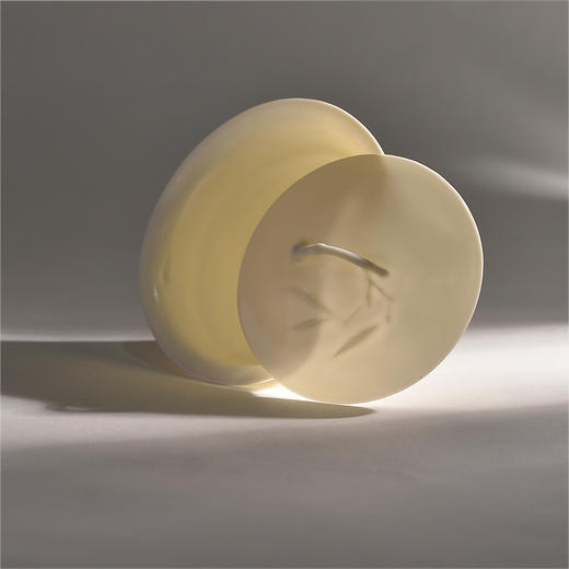 清风盖碗 手工超薄胎 摹古白瓷 竹叶浮雕 温文尔雅（顺丰/德邦发货） 商品图1