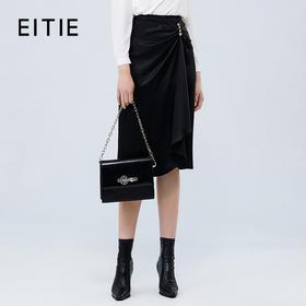EITIE爱特爱秋季新款气质通勤显瘦百搭高腰半身裙7506202