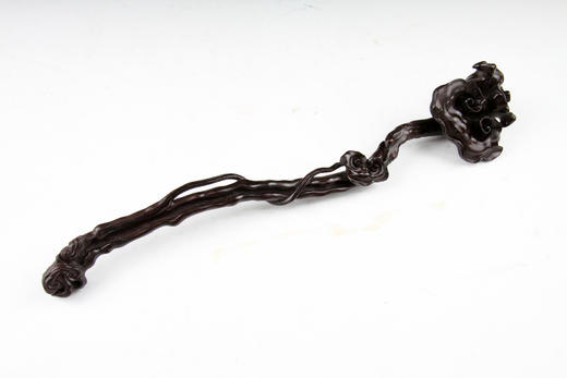 24cm黑檀灵芝如意 商品图1