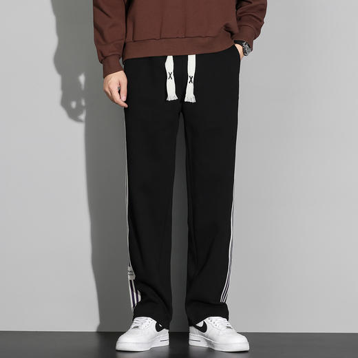 【新款DQ】大依优型大码直筒休闲长裤男舒适休闲简约百搭加肥加大男装潮款 商品图1
