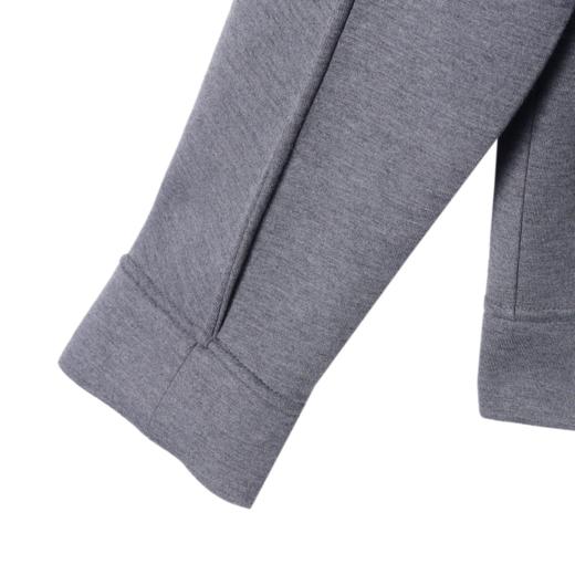 秋季短款美式复古连帽开衫卫衣纯色宽松简约百搭时尚长袖卫衣 商品图4