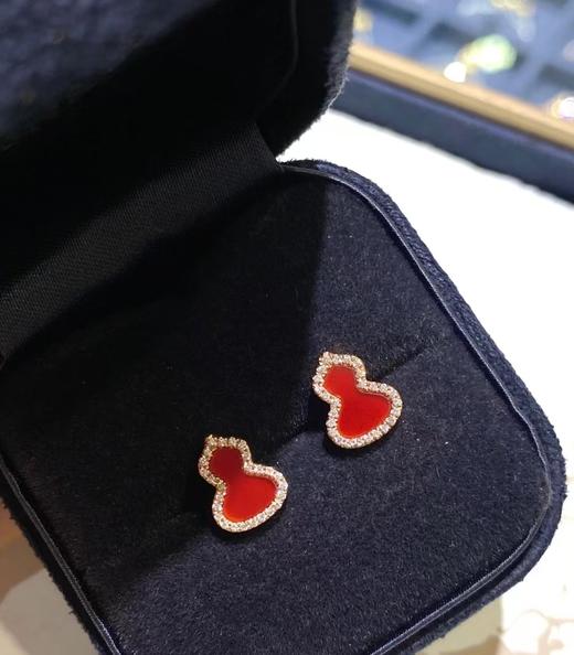Qee红葫芦麒麟招财福禄项链 戒指 耳钉925镀18K金 商品图10