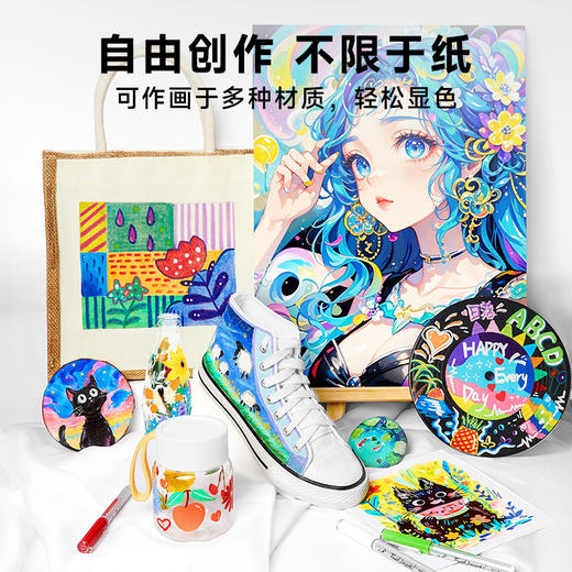 【单支自选】漫洛直液式软头丙烯马克笔补充单只笔夹款 商品图4