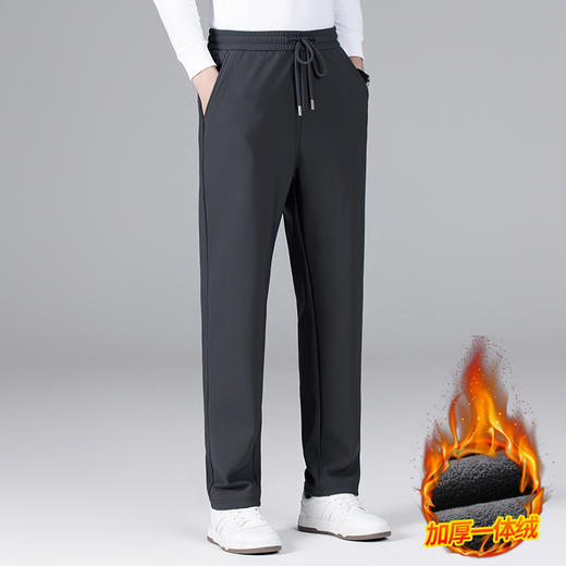 【加绒】【特大码】【新款DCS】大依优型大码休闲裤直筒运动裤弹力松紧腰弹力加肥加大宽松大码男士长裤 商品图5