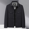 【新款DGD】大依优型大码翻领羽绒服夹克外套休闲胖子大码男休闲宽松加肥加大上衣 商品缩略图4