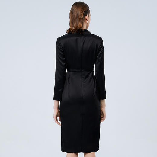 EITIE爱特爱秋季新款洋气修身显瘦百搭气质连衣裙7507214 商品图5