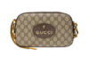 GUCCl古驰 Neo Vintage系列 烫金徽标金属虎头老花满印织物肩带 帆布拼皮 相机包 斜挎包单肩包常规 男女同款乌木色/棕色 商品缩略图0