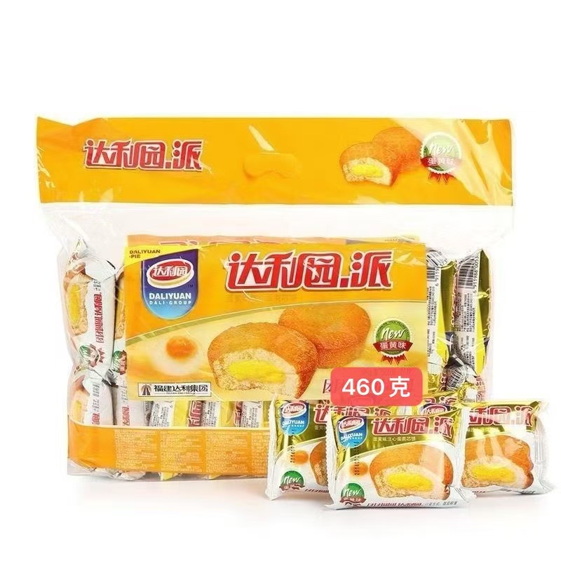 达利园派蛋黄味注心蛋类芯饼460克