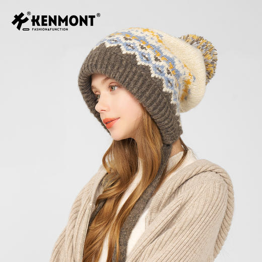 卡蒙长穂提花 后托针织帽KM-9561 商品图1