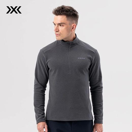 X-BIONIC 旷野抓绒半开领长袖T恤 男秋冬保暖透汽轻量徒步中间层XJM-24725N 商品图3