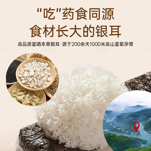 【红杏林】本草富硒有机银耳80g/罐  ≥25种营养 98.3ug硒 74.2g膳食纤维 16种氨基酸（每100g含量）营养媲美燕窝 却更有性价比 商品图2