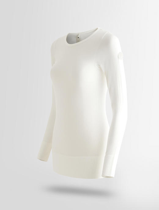 Fusalp - TROOP COL ROND - NEIGE - 女装 - 保暖内衣 - 白色 商品图2