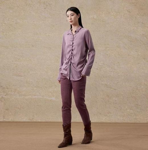 EXCEPTION例外不规则抽褶衬衫 商品图0