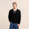 AMI 男士徽标提花经典美利奴羊毛针织开衫 黑色 BFHKC001 001 001 商品缩略图3