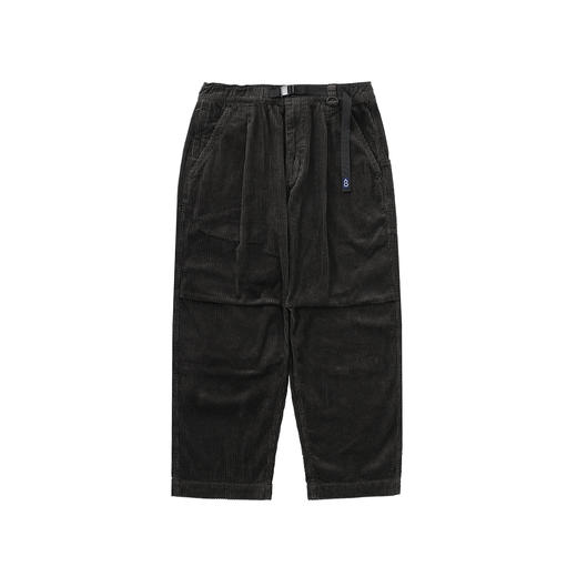 吃茶去chichaqu24秋冬重磅粗坑灯芯绒卡扣锥形单褶长裤宽松直筒 商品图6