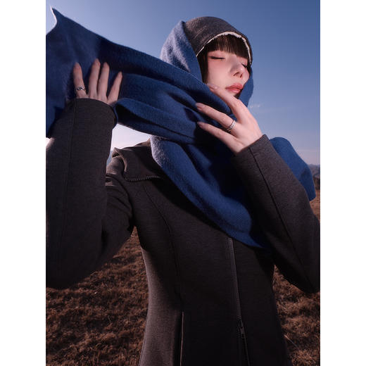 UMILAB【亲昵】100%山羊绒细腻软糯秋冬刚需造型感百搭围巾BK625H 商品图1