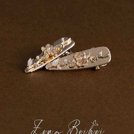 【高颜值法式碎发夹子】复古仙气发卡子女侧边夹，精致小发卡刘海迷你小号鸭嘴夹一字夹QQ 商品图3