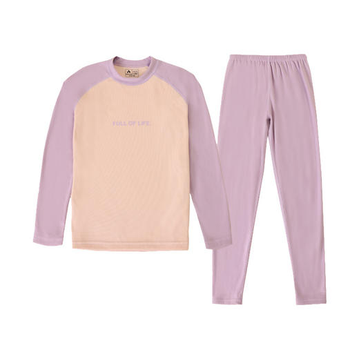 【7A级物理抗菌款，锁住温暖，从肌肤接触开始】7A抗菌青少年保暖内衣套装 中领男女童秋衣秋裤打底衫 儿童磨毛睡衣-QQ 商品图4