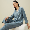 金三塔真丝睡衣男女100%桑蚕丝高级情侣丝绸家居服宽松薄款衣裤套（限价款）  YSF8C209/YSM9A203 商品缩略图1