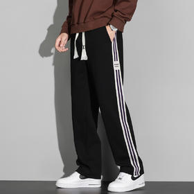 【新款DQ】大依优型大码直筒休闲长裤男舒适休闲简约百搭加肥加大男装潮款