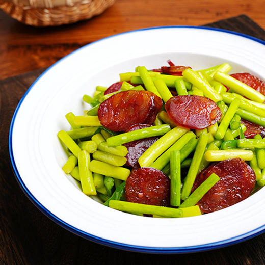 恩施 听瀑崖 土家高山腊肉 腊香肠 麻辣味 500克/袋 商品图2