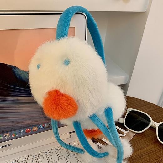 【可爱保暖毛绒雪人耳罩】冬天给您持续的保暖，360°立体包裹 亲肤不扎，冬季骑行耳包防风防寒加厚耳套耳捂子QQ 商品图4