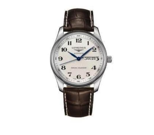 LONGINES浪琴 名匠系列自动机械机芯 商务休闲蓝钢指针 男款 瑞表 40mm 白色表盘 不锈钢表壳真皮表带 商品图0