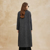 PH956斯尔丽24新款撞色设计翻领长款简约时尚休闲羊毛大衣 商品缩略图5