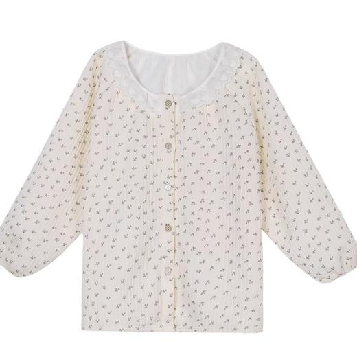 【空气棉睡衣，暖心相伴】仙女必备甜美碎花，雪花飘落，穿上空气棉睡衣女，暖意融融如春。夹棉加厚，抵御严寒，甜美碎花、蕾丝花边，婉约温婉。内外兼修，自在穿搭！ 商品图4