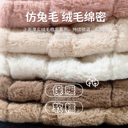 秋冬帽子女仿兔毛水桶帽甜美可爱毛绒韩版百搭渔夫帽保暖加厚盆帽学生潮流百搭新款旅游必备小红书推荐 商品图2